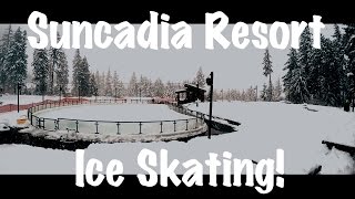 Ice Skating at Suncadia Resort Cle Elum Washington [upl. by Werby494]