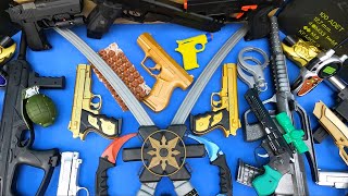 Dangerous Firearms  Sharp and Metal Karambits  Toy Guns and Equipments  Sword and Weapon Box [upl. by Welby]