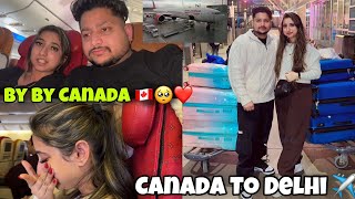 By By Canada 🇨🇦🥺❤️ CANADA TO DELHI✈️ SURPRISE REVEAL [upl. by Utley]