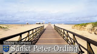 【4K】 Sankt PeterOrding  Walking Tour From The Village Along The Adventure Promenade To The Beach [upl. by Annahs]