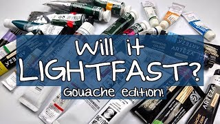 WILL IT LIGHTFAST Gouache Paint Part 1 [upl. by Blackburn]