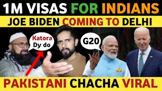 G20 IN DELHI USAS BIG ANNOUNCEMENT FOR INDIANS  PAKISTANI PUBLIC REACTION ON INDIA REAL TV [upl. by Ajax]