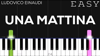 Ludovico Einaudi  Una Mattina The Intouchables  EASY Piano Tutorial [upl. by Prescott]