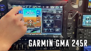 Garmin GMA 245R Audio Panel Overview [upl. by Eves]