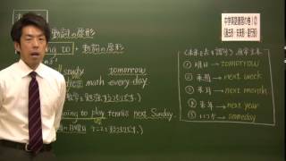 中学英語復習6 過去形・未来形・進行形 [upl. by Gilberte50]