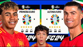 ¡JUGADORES QUE JUEGAN SU PRIMERA EURO vs JUGADORES QUE JUEGAN SU ULTIMA en FIFA [upl. by Inram424]