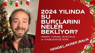 2024 YILINDA SU BURÇLARINI NELER BEKLİYOR YENGEÇ AKREP BALIK [upl. by Hutchins]