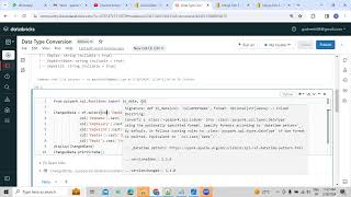 18How to do data type conversion part 2 in Databricks using PySpark in Telugu [upl. by Balthasar]