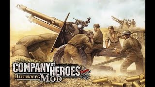 Company Of Heroes Blitzkrieg Mod British Artillery [upl. by Hillel]