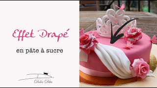 🎂 DRAPÉS EN PÂTE À SUCRE Tutoriel FACILE pour Décorer Wedding Cakes et Gâteaux CAKE DESIGN  Astuces [upl. by Gifford]