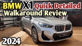 BMW X1 2024 Real Life Quick Detailed Walkaround Review [upl. by Yeldar598]