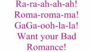 Lady gaga Bad Romance with lyrics [upl. by Anires]