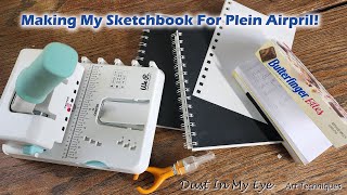 Making My Sketchbook For Plein Airpril [upl. by Krishna]