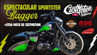 Harley Davidson Sportster Bagger por CustMotion Suiza [upl. by Corabella153]