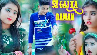 52 Gaj Ka Daman \ Cute Love Story \ New bollywood songs  Rick and Rupsa \ Ujjal Dance Group 2021 [upl. by Werna]