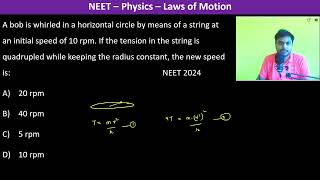 A bob is whirled in a horizontal circle by means of a string at an initial speed of 10 rpm If the [upl. by Waal]