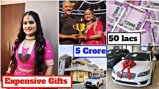 SA Re Ga Ma Pa 2022 Finalist Sanjana Bhat Expensive Gifts From Bollywood Singer amp Friends [upl. by Kamp107]