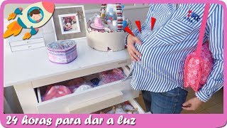 ¡MAMÁ EMBARAZADA 24 horas para dar a luz 100 accesorios para bebe de juguete y habitación nueva [upl. by Erme]