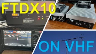 Yaesu FTDX10 on VHF amp UHF [upl. by Acirrej383]