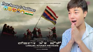 LINGJEL KHABA MEITEINI A Manipuri Patriotic Video Song  Pushparani Official Youtube  REACTION [upl. by Shanley711]