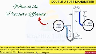 HOW TO USE MANOMETER TO CALCULATE FOR PRESSURE DIFFERENCE IN FLUID MECHANICS differential manometer [upl. by Mastat813]