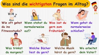 What are Must Know questions in everyday life   Daily German Questions for beginners A1A2 [upl. by Anders]