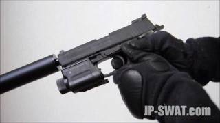 タニオコバ HampK USP 40 TACTICAL SD｜TANIOKOBA USP 40 TACTICAL SD GBB Pistol [upl. by Ahtnamys]