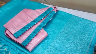 Trending elbow sleeve design cutting and stitching for blouse [upl. by Beller280]