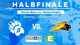 BearsTV  Football Live  PLAYOFF  GBG Graz Styrian Bears vs Vienna Knights 🏈 [upl. by Weissman]