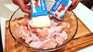 FRANGO COM CREME DE LEITE A MELHOR RECEITA QUE JÃ FIZ EM CASA [upl. by Ahsinelg325]