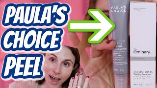 Vlog PAULAS CHOICE 25 AHA 2 BHA PEEL VS The Ordinary Dr Dray [upl. by Nnaeed325]