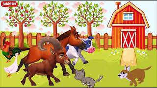 Farm Animal Sounds Song  Animal Song For Kids  English Nursery Rhymes [upl. by Oicatsana]