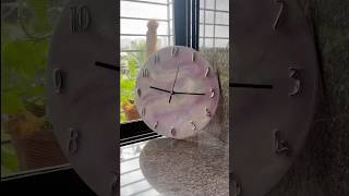 Resin wall clock ⏰ resin resinart wallclock clock decor asthetic [upl. by Allecram52]