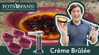 How to make Crème Brûlée  PotsandPancom [upl. by Grega280]