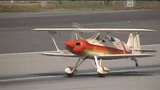 Acroduster II SA750 Takeoff amp Landing SMO Rwy21 [upl. by Eeleak]