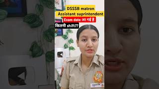 DSSSB matron assistant superintendent official exam date dsssb exam 2024 study [upl. by Lynett]