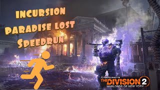 The Division 2  Incursion Glitchless speedrun 642 [upl. by Echo426]