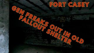 Gen freaks out in an old radiation fallout shelter  Fort Casey for a night  Camp Tacos  vanlife [upl. by Sarena]