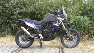 Tenere 700 FF by Fresco exhaust sound Fresco Dakar exhaust quotBassoquot Acerbis fuell Tank high Fender [upl. by Aisilef]