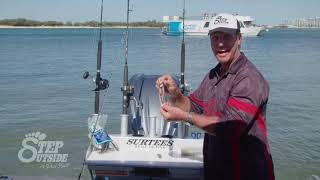 HOW TO BAIT A FILLET OF WA PILLIE ON A GANGED HOOK [upl. by Aizirk]