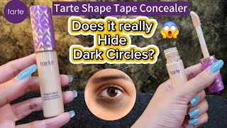 Best concealer for dark circles and pigmentation  Best full coverage concealer  Tarte shape tape [upl. by Anifled941]