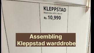 IKEA KLEPPSTAD wardrobe assembling Shorts short kleppstad WardrobeStoriesfurniture IKEA [upl. by Rj]