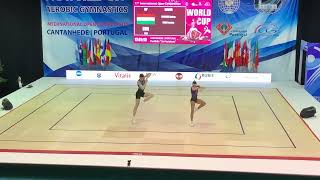 WORLD CUP 2023 AEROBIC GYMNASTIK COMPETITION FINALSMP HUN SRNMIKULECZ Andras FEJER Fruzsina [upl. by Inram]