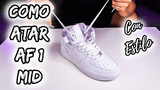 ⚠️COMO ATAR AIR FORCE 1 MID  2024 🔥3 ESTILOS How to LACE AIR FORCE 1 [upl. by Arimihc1]