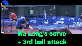 Ma Long Training Serve and Thirdball attack [upl. by Irt]