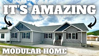 TOTALLY WORTH the TRIP to tour this NEW AMAZING modular home Prefab House Tour [upl. by Cassella]