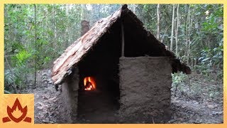 Primitive Technology Wattle and Daub Hut [upl. by Nofets]