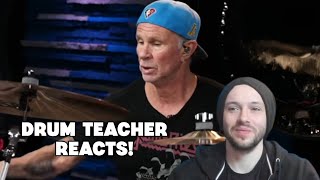 Drum Teacher Reacts Chad Smith  The Kill Blind Take [upl. by Seldun]