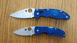 Spyderco knives in S110V Native 5 amp Manix 2 [upl. by Lib]