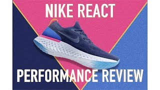 NIKE EPIC REACT FLYKNIT PERFORMANCE RUNNING REVIEW [upl. by Netloc]